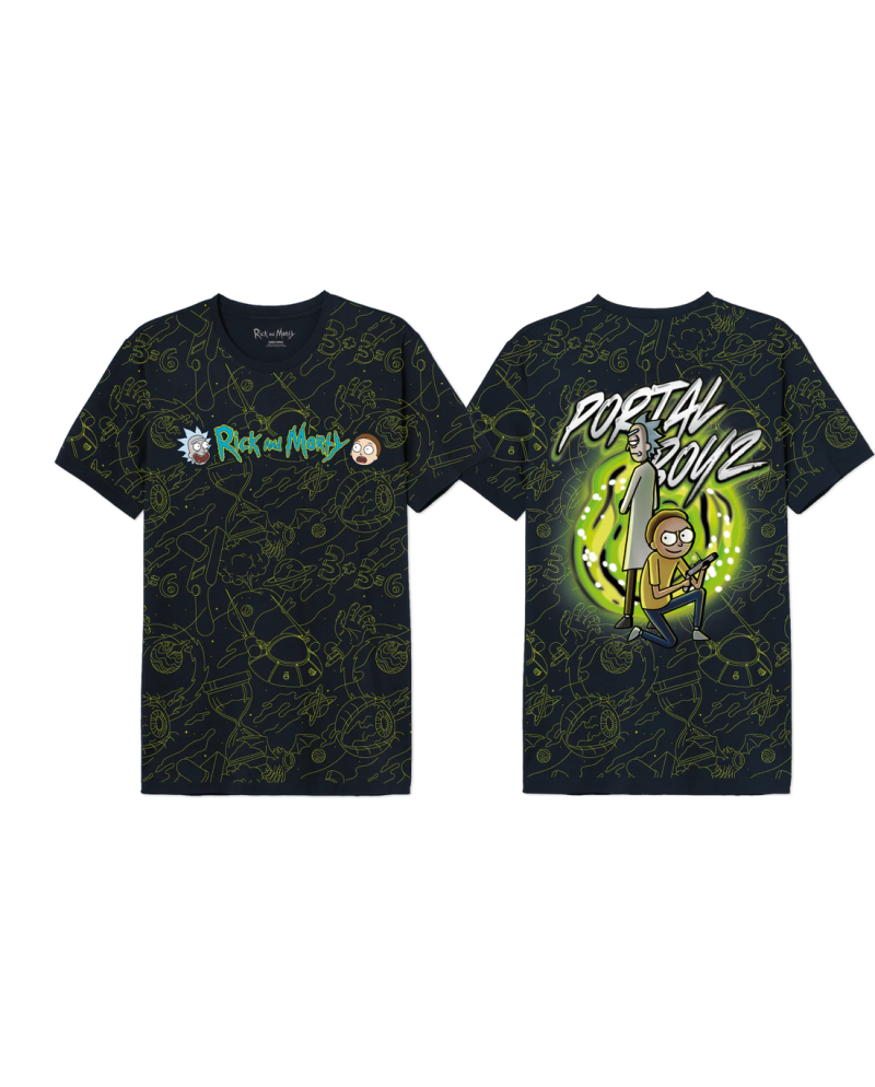RICK AND MORTY - Portal Boyz - Oversize T-Shirt Men (S)