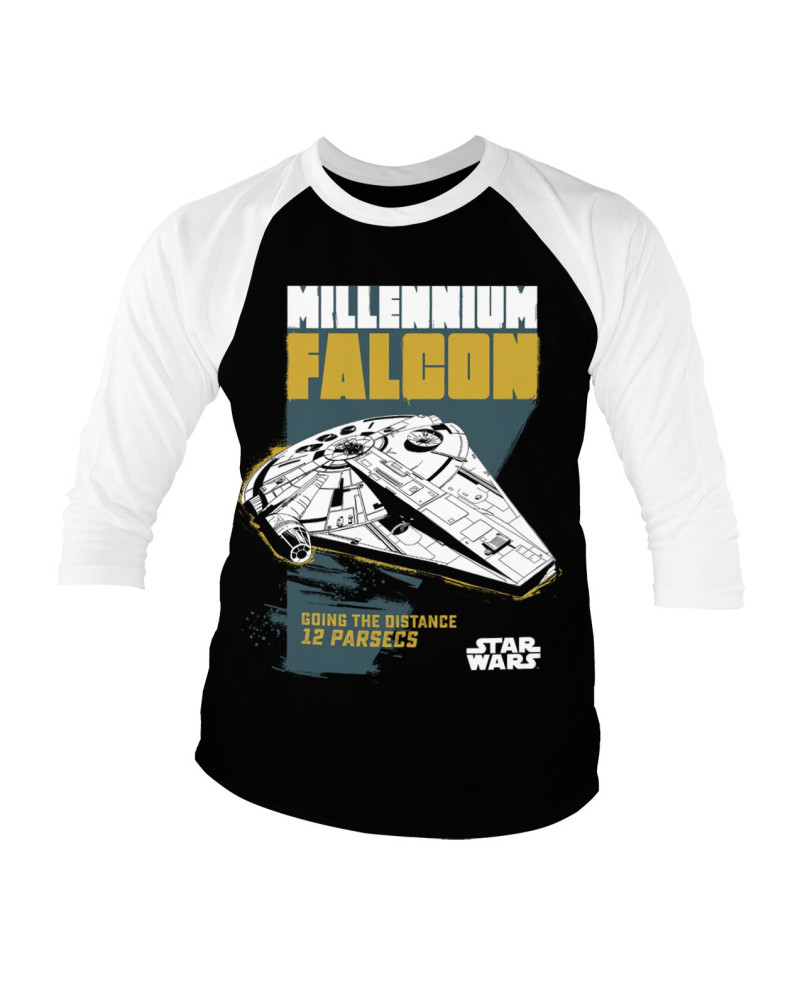 STAR WARS - Baseball 3/4 Sleeve T-Shirt - Millennium Falcon (XL)