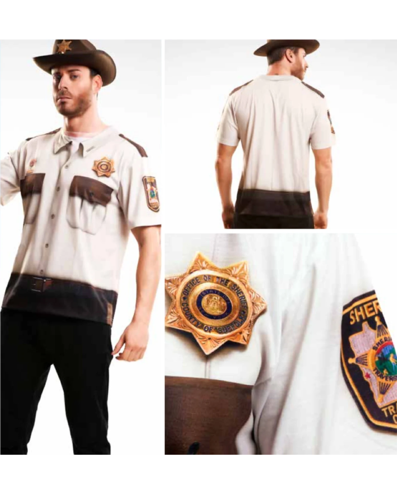 T-Shirt COSPLAY Theme WALKING DEAD - Sheriff (M)