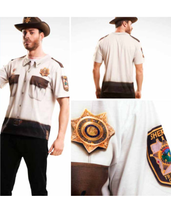 T-Shirt COSPLAY Theme WALKING DEAD - Sheriff (M)