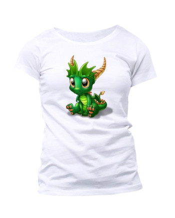 BABY DRAGON - T-Shirt Organic Cotton - Emeraude (XS)