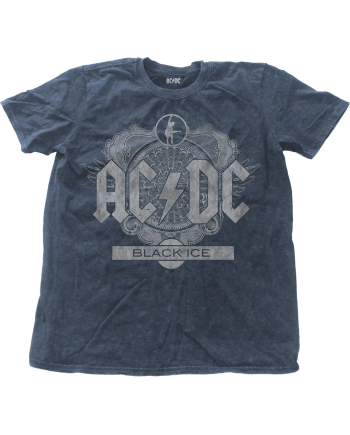 AC/DC - T-Shirt Snow Wash Col - Black Ice (S)