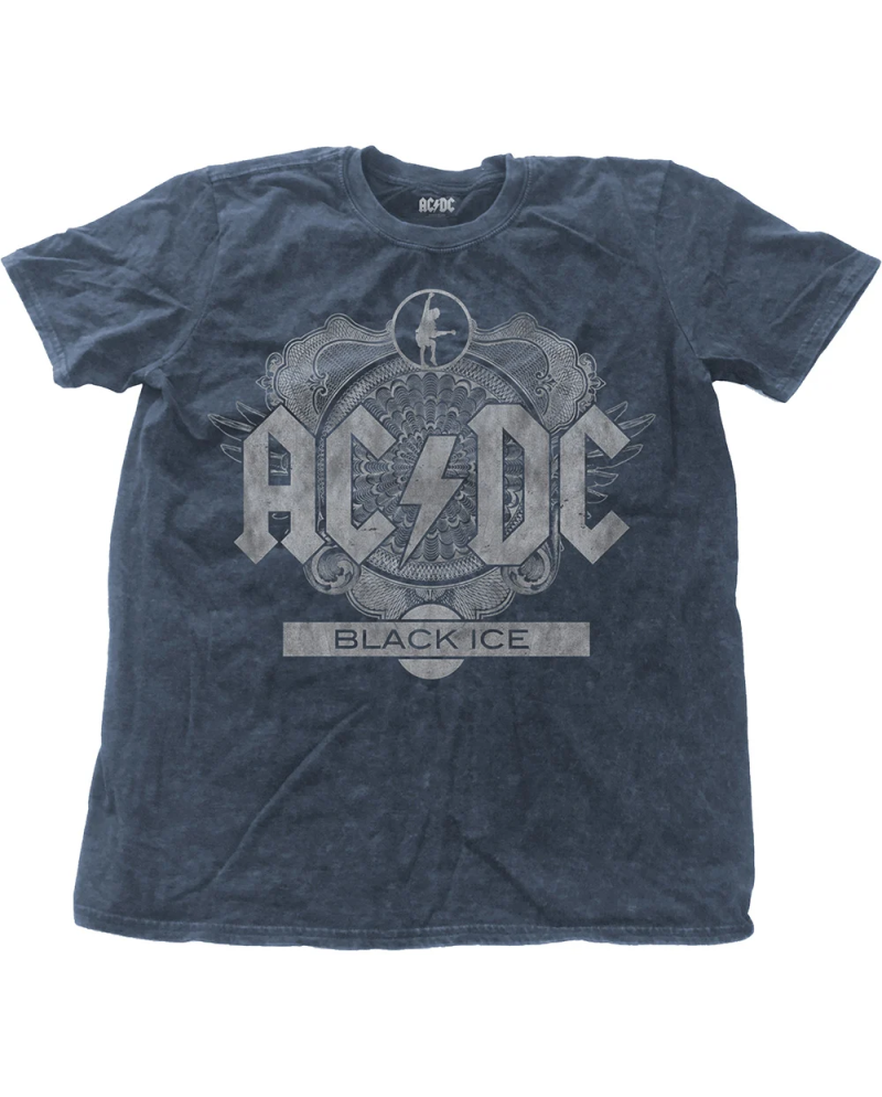 AC/DC - T-Shirt Snow Wash Col - Black Ice (S)