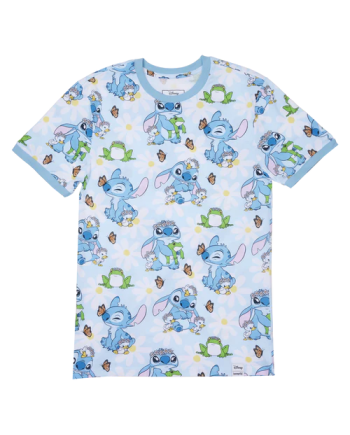LILO AND STITCH - Springtime Stitch - T-Shirt Unisex Loungefly (XXL)