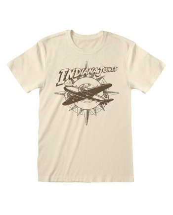 INDIANA JONES - Plane and Compass - Unisex T-Shirt (XL)