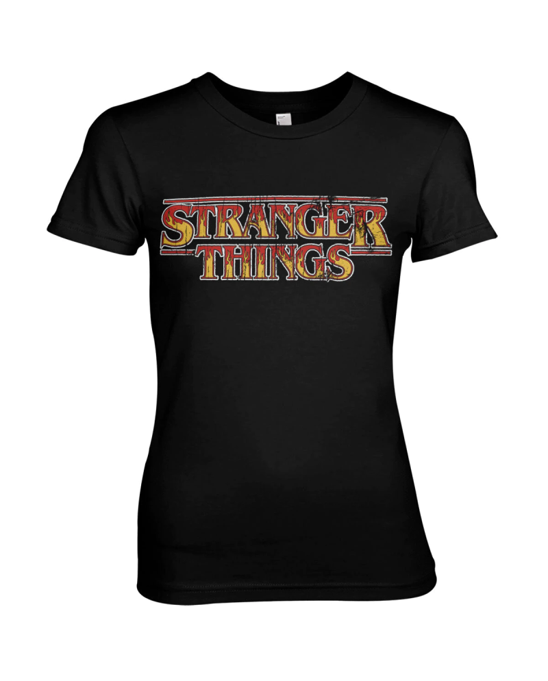 STRANGER THINGS - Fire Logo - T-Shirt Girl (XL)
