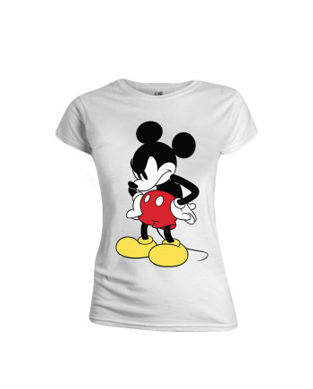 DISNEY - T-Shirt - Mickey Mouse Mad Face - GIRL (L)
