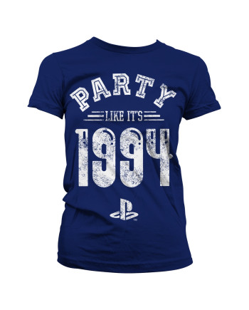 PLAYSTATION - T-Shirt Party Like It's 1994 - GIRL Navy (S)