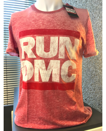 RUN DMC - T-Shirt BurnOut - Logo Vintage (S)