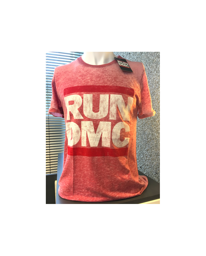RUN DMC - T-Shirt BurnOut - Logo Vintage (S)