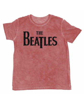THE BEATLES - T-Shirt BurnOut Col - Logo Red - Men (XXL)