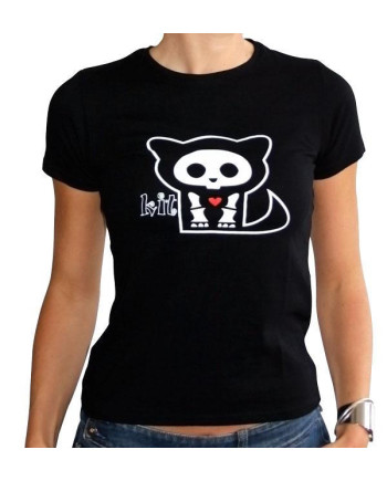 SKELANIMALS - T-Shirt KIT Femme Black Basic (XL)