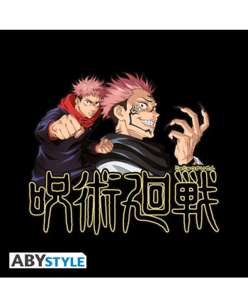 JUJUTSU KAISEN - T-Shirt Itadori & Sukuna Unisex black (XL)