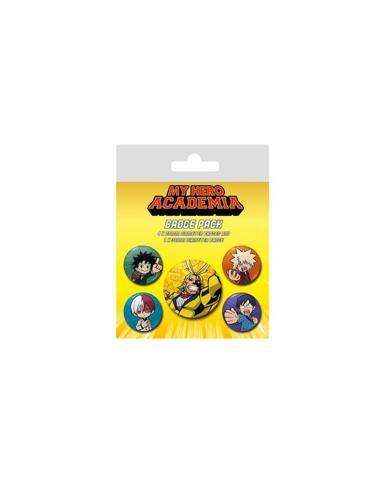 MY HERO ACADEMIA - Chibi - Pack 5 Badges
