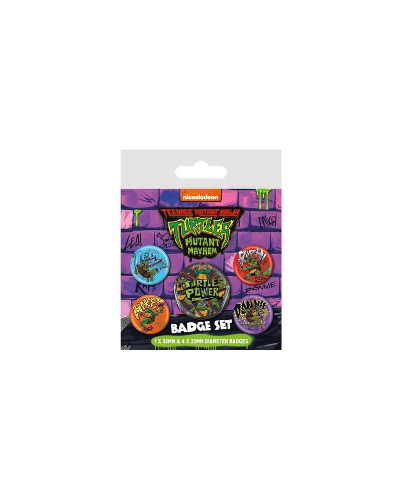 TEENAGE MUTANT NINJA TURTLES - Mutant Mayhem - Pack 5 Badges