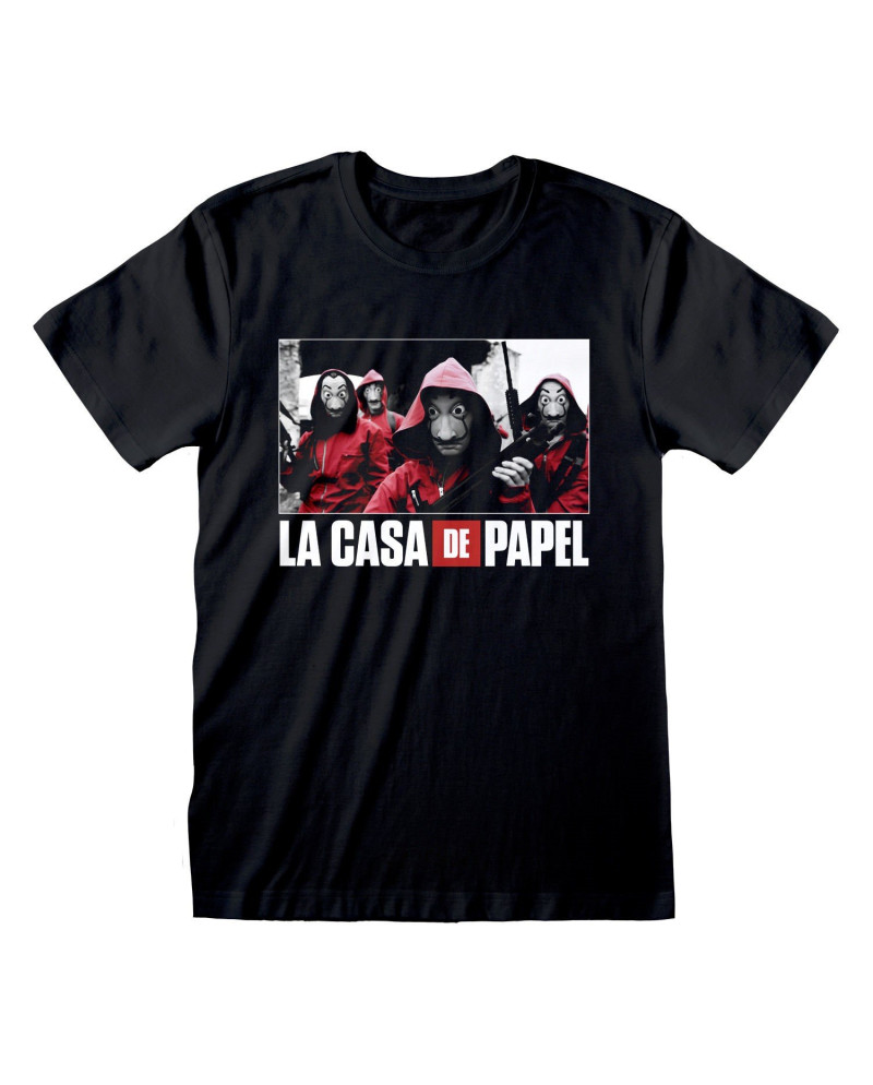 LA CASA DE PAPEL - T-Shirt - Photo & Logo - (XXL)