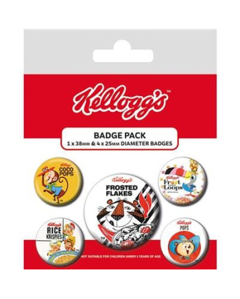 KELLOGG'S - Retro Characters - Pack 5 Badges