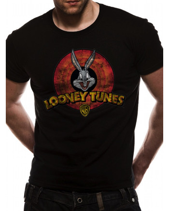 LOONEY TUNES - T-Shirt IN A TUBE- Destroy Logo (S)