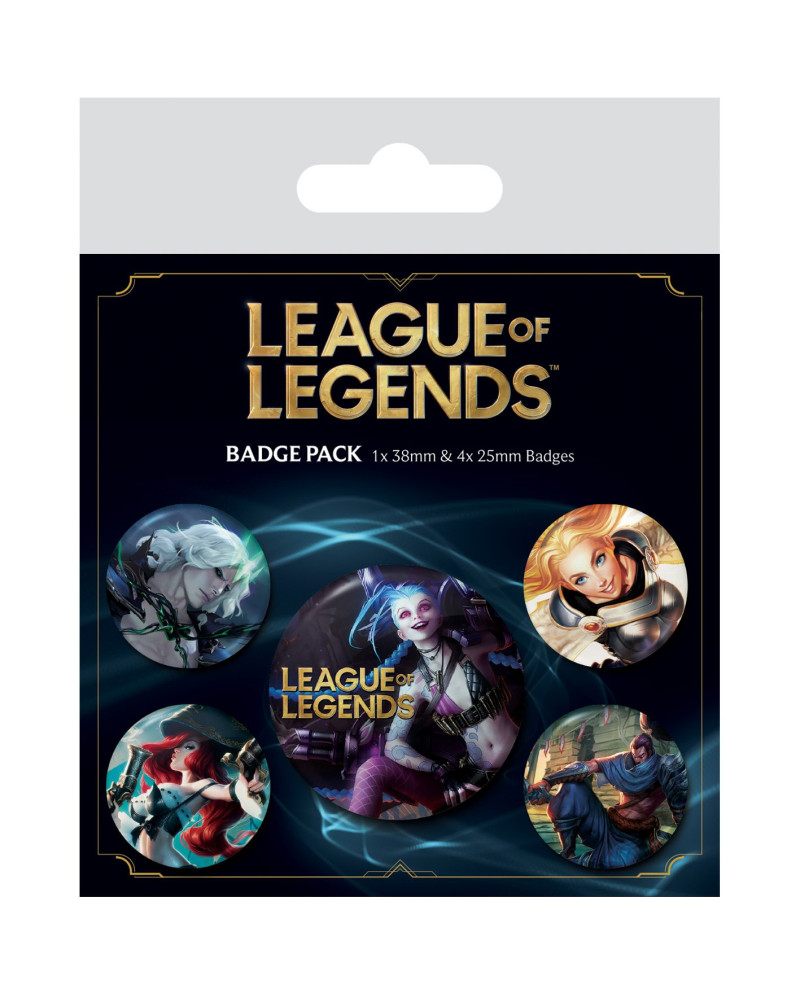 LEAGUE OF LEGENDS - Pack 5 Badges