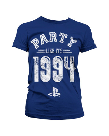 PLAYSTATION - T-Shirt Party Like It's 1994 - GIRL Navy (XL)