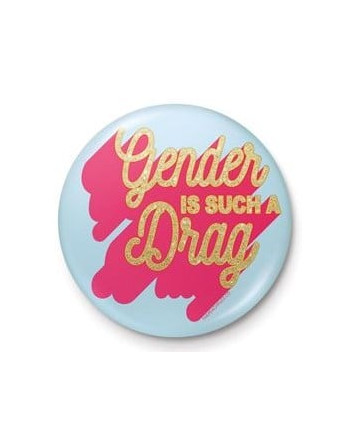DIVERS - The Peach Fuzz "Gender is such a drag" - Button Badge 25mm