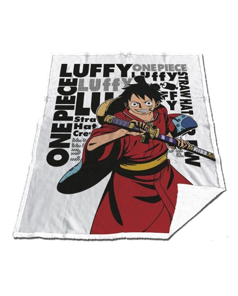 ONE PIECE - Sherpa Blanket 130x170cm - Luffy "Wano"