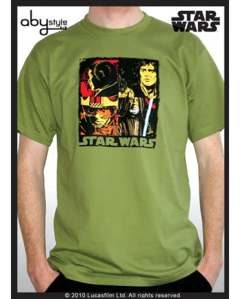 STAR WARS - T-Shirt Pop Art - Green (S)