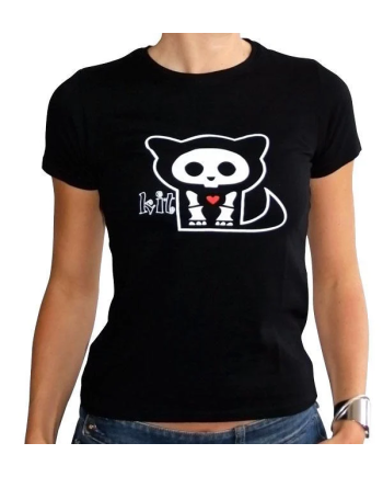 SKELANIMALS - T-Shirt KIT Femme Black Basic (L)