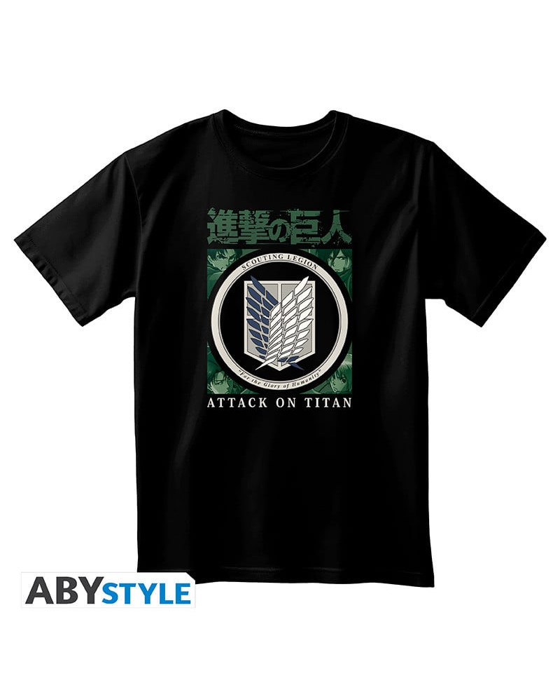 ATTACK ON TITAN - T-Shirt Scout Legion Unisex black (XS)