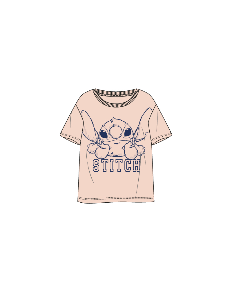 LILO & STITCH - Stitch - Unisex T-Shirt Pink (XL)