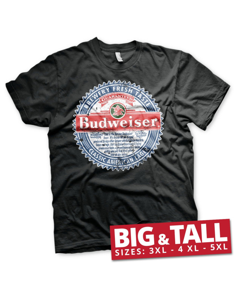 BUDWEISER - T-Shirt Big & Tall - American Lager (4XL)