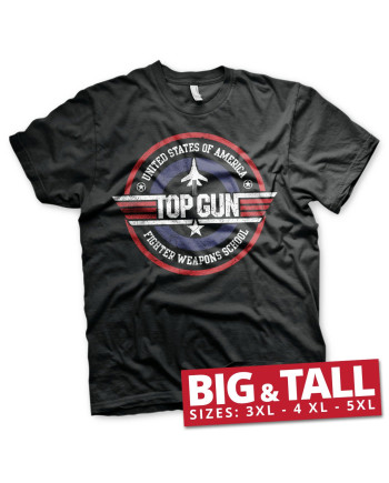 TOP GUN - T-Shirt Big & Tall - Fighter Weapons School (4XL)