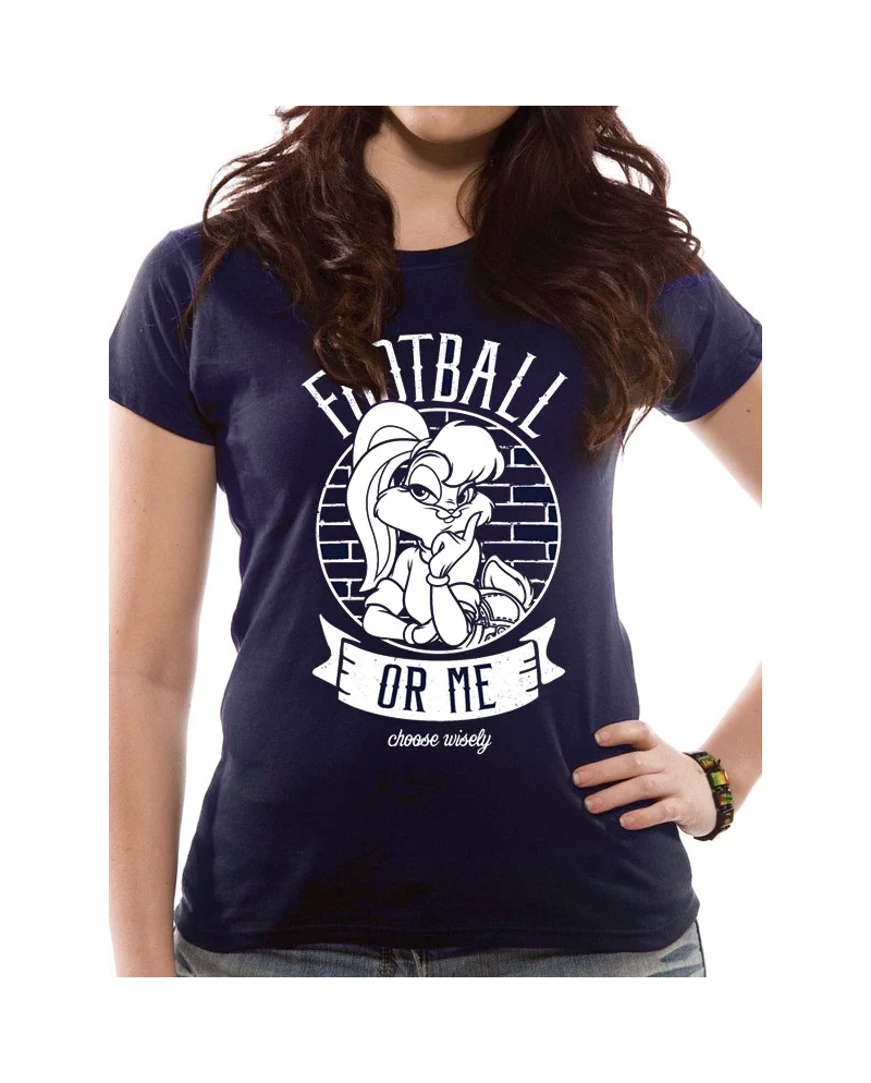 LOONEY TUNES - T-Shirt IN A TUBE- Football or Me GIRL (XL)