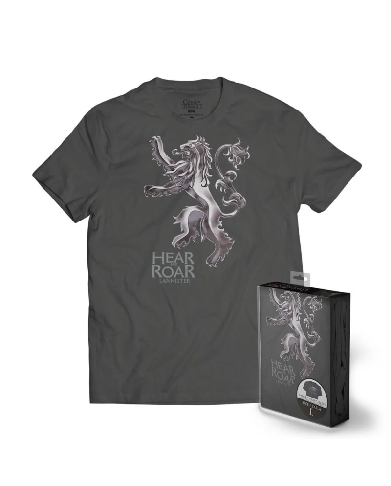 GAME OF THRONES - T-Shirt METTALIC SHIELD - Lannister (S)