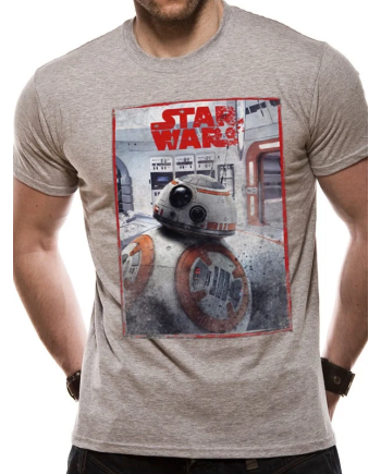 STAR WARS 8 The Last Jedi - T-Shirt BB8 Reveal (XXL)