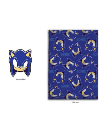 SONIC - Coral Blanket 100x140cm + Cushion