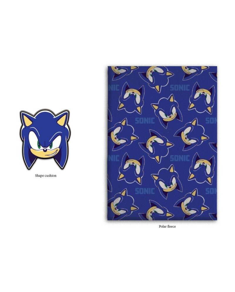 SONIC - Coral Blanket 100x140cm + Cushion