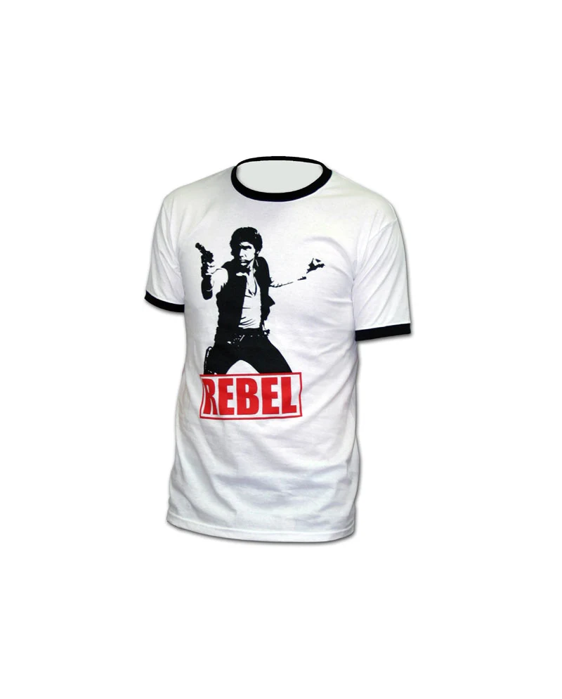 STAR WARS - T-Shirt Han Solo Rebel - White (S)