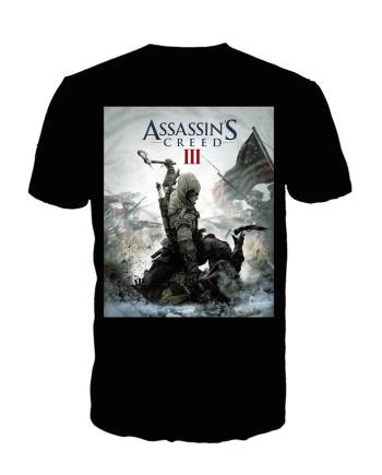 ASSASSIN'S CREED 3 - T-Shirt Black - Game Cover (XL)