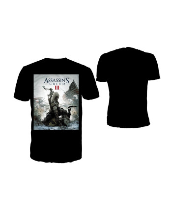 ASSASSIN'S CREED 3 - T-Shirt Black - Game Cover (XL)