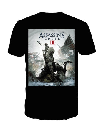 ASSASSIN'S CREED 3 - T-Shirt Black - Game Cover (XL)