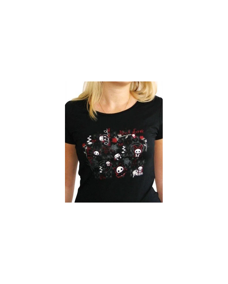 SKELANIMALS - T-Shirt DARK LOVE Femme Black Basic (L)