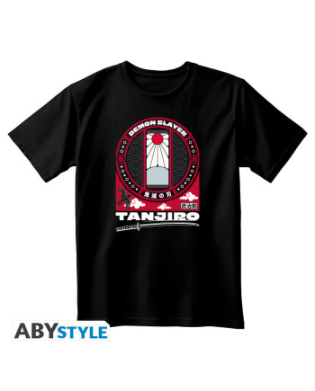 DEMON SLAYER - T-Shirt Tanjiro Inspiration Unisex Black (S)