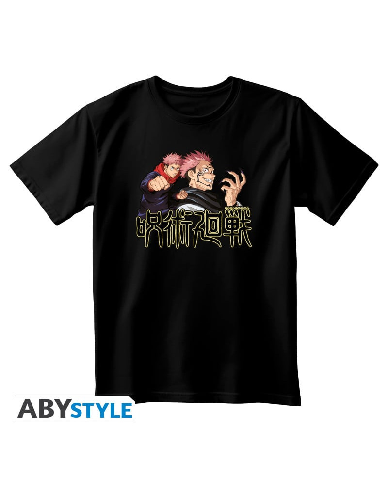 JUJUTSU KAISEN - T-Shirt Itadori & Sukuna Unisex black (S)