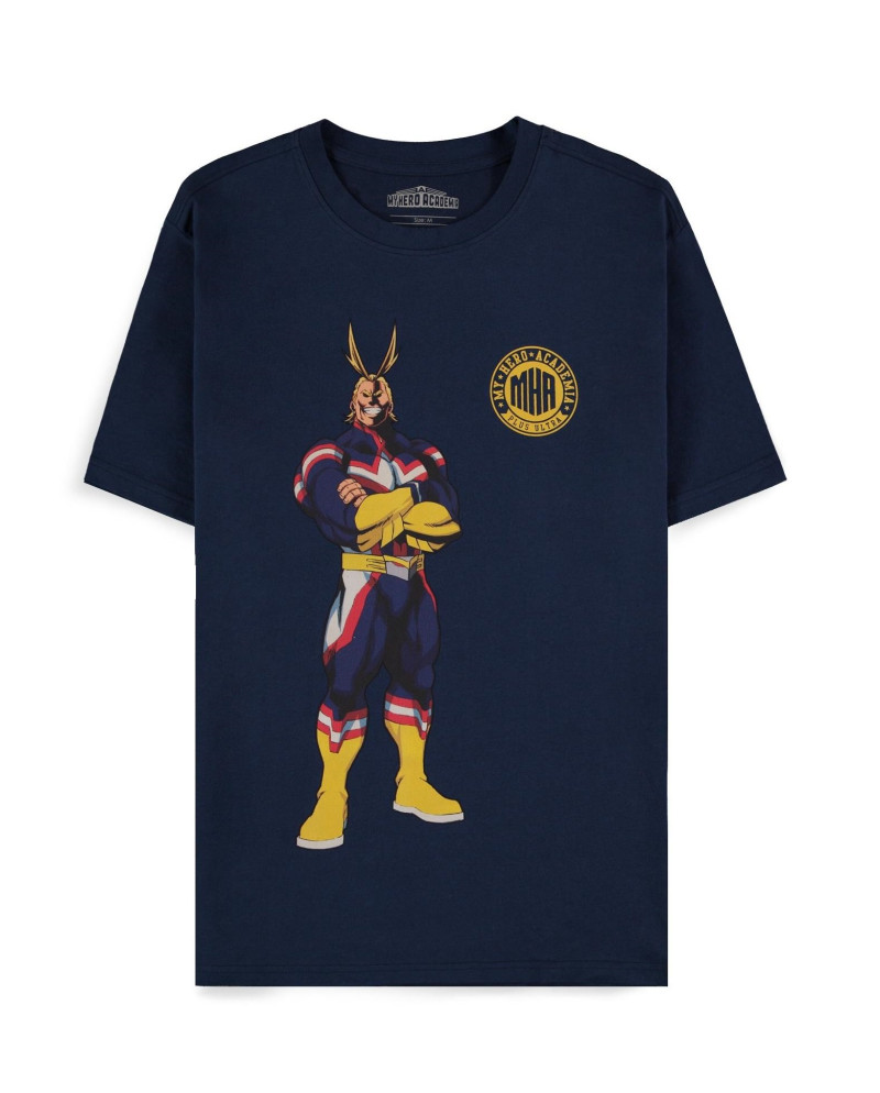 MY HERO ACADEMIA - Navy All Might Quote - Men's T-shirt (XS)