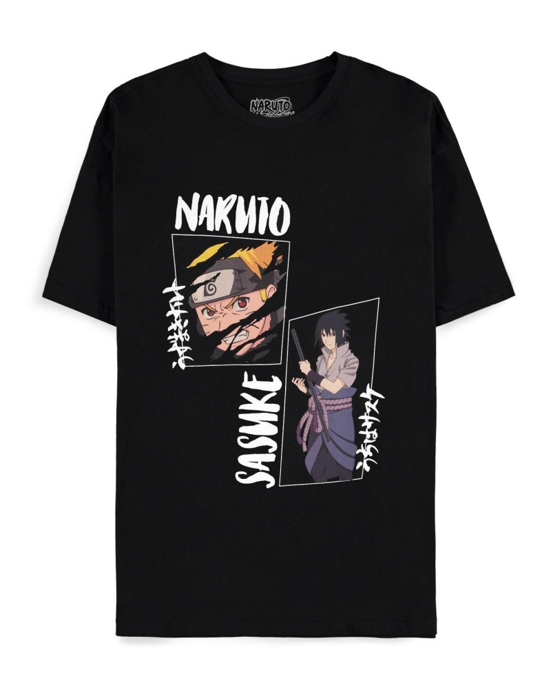 NARUTO SHIPPUDEN - Naruto & Sasuke - Men's T-Shirt (M)