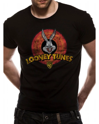LOONEY TUNES - T-Shirt IN A TUBE- Destroy Logo (M)