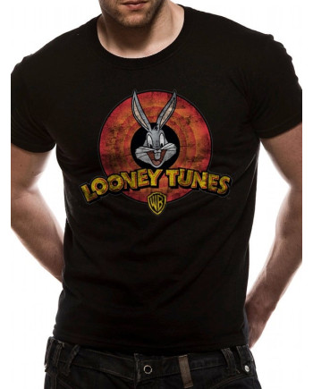 LOONEY TUNES - T-Shirt IN A TUBE- Destroy Logo (M)