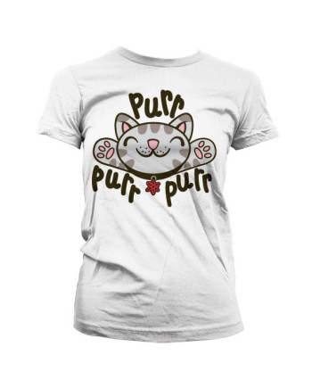 THE BIG BANG - T-Shirt GIRL Soft Kitty Purr-Purr-Purr - White (S)