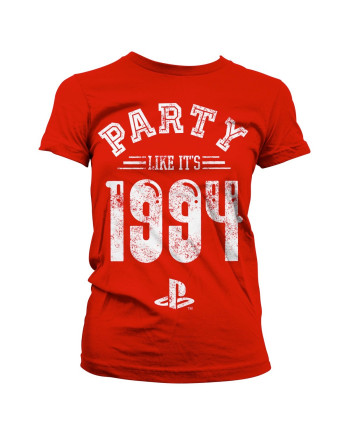 PLAYSTATION - T-Shirt Party Like It's 1994 - GIRL Red (XXL)